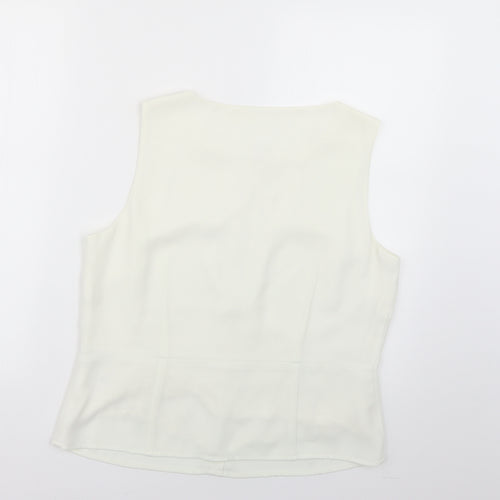 Debenhams Womens White   Basic Blouse Size 14