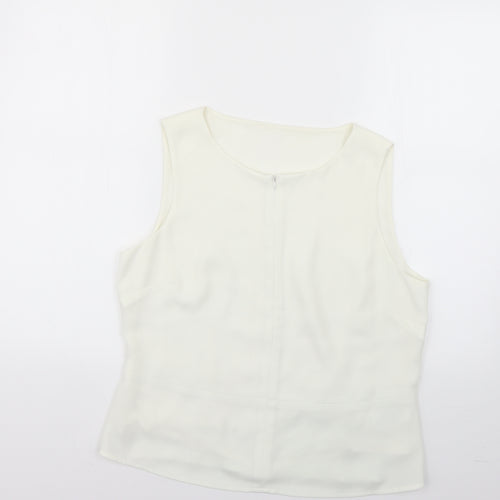 Debenhams Womens White   Basic Blouse Size 14