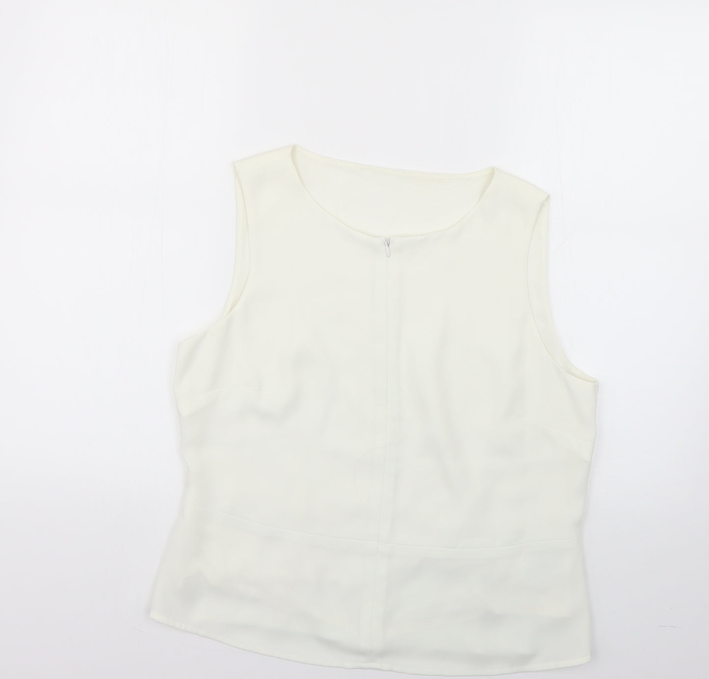 Debenhams Womens White   Basic Blouse Size 14