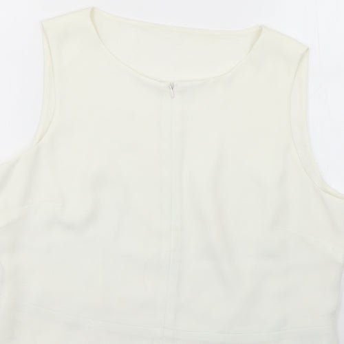 Debenhams Womens White   Basic Blouse Size 14