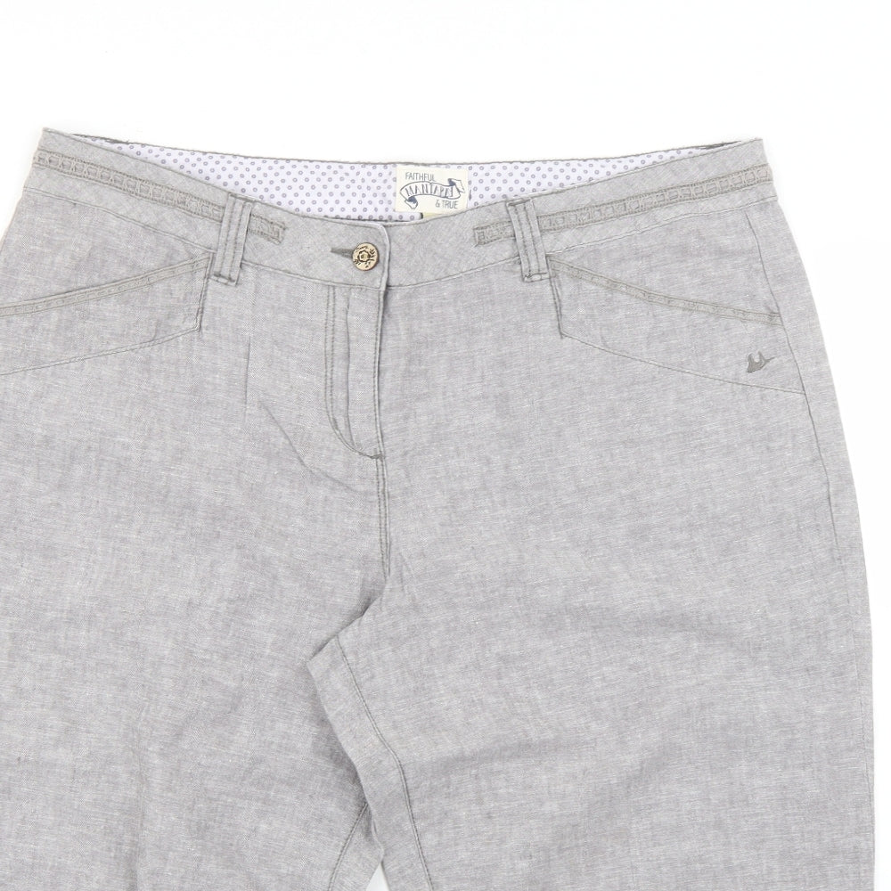mantaray Womens Grey   Cropped Trousers Size 16 L20 in