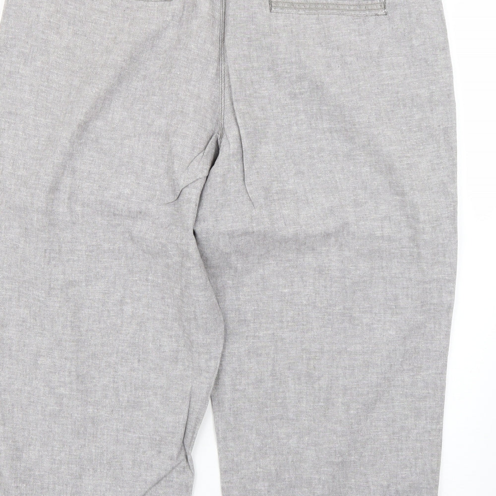 mantaray Womens Grey   Cropped Trousers Size 16 L20 in