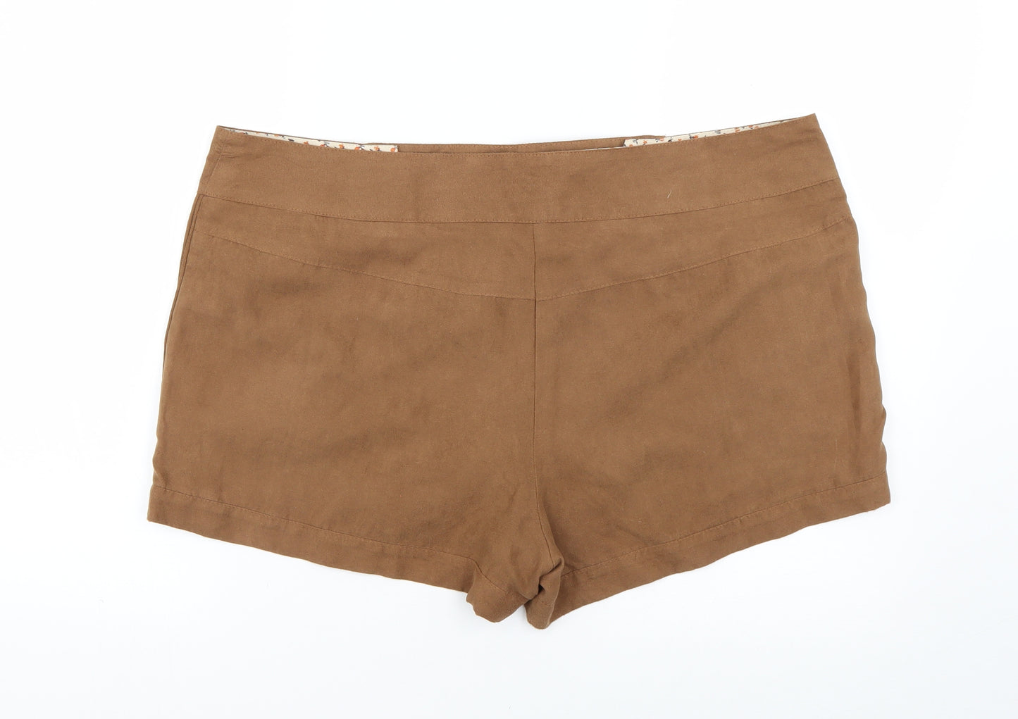 New Look Womens Brown   Cut-Off Shorts Size 18