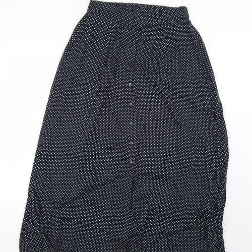 New Look Womens Blue Polka Dot  Flare Skirt Size 14