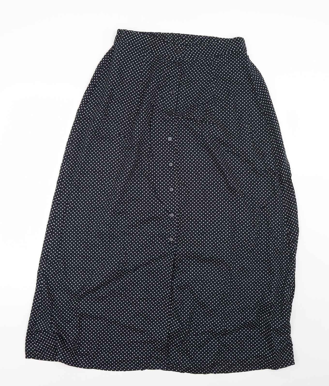 New Look Womens Blue Polka Dot  Flare Skirt Size 14