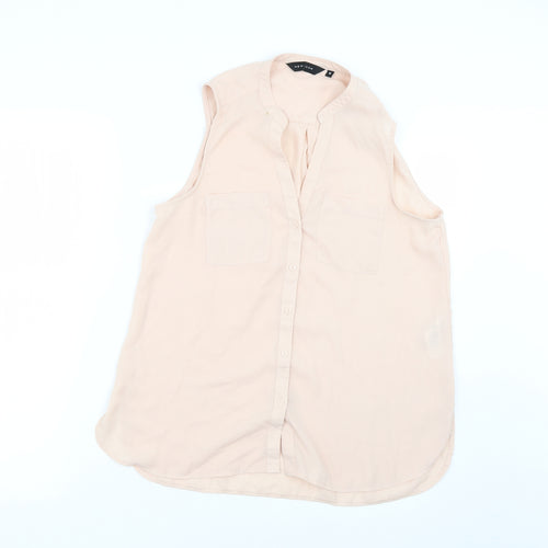 New Look Womens Pink   Basic Blouse Size 8