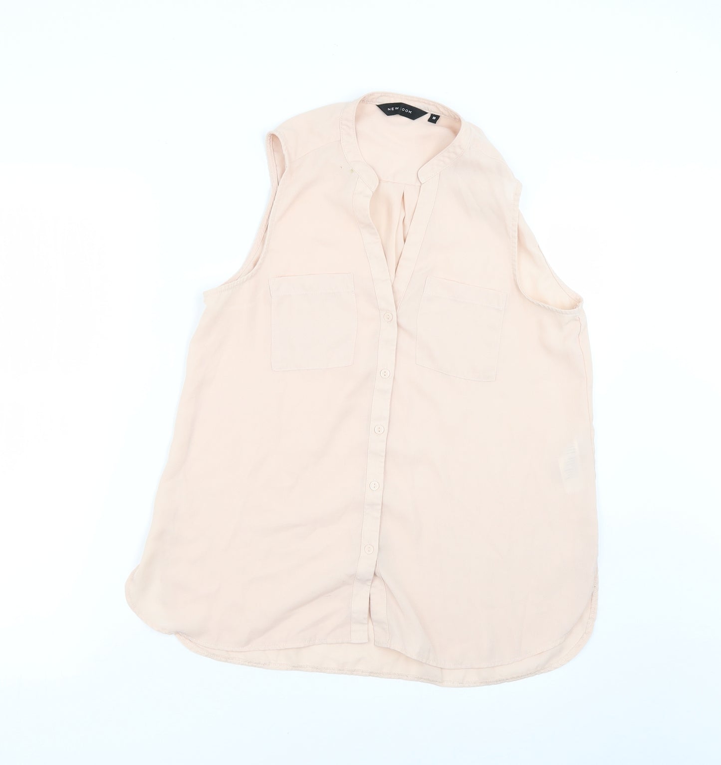 New Look Womens Pink   Basic Blouse Size 8