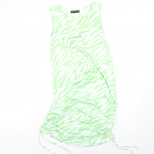 SheIn Womens Green Animal Print  Bodycon  Size S