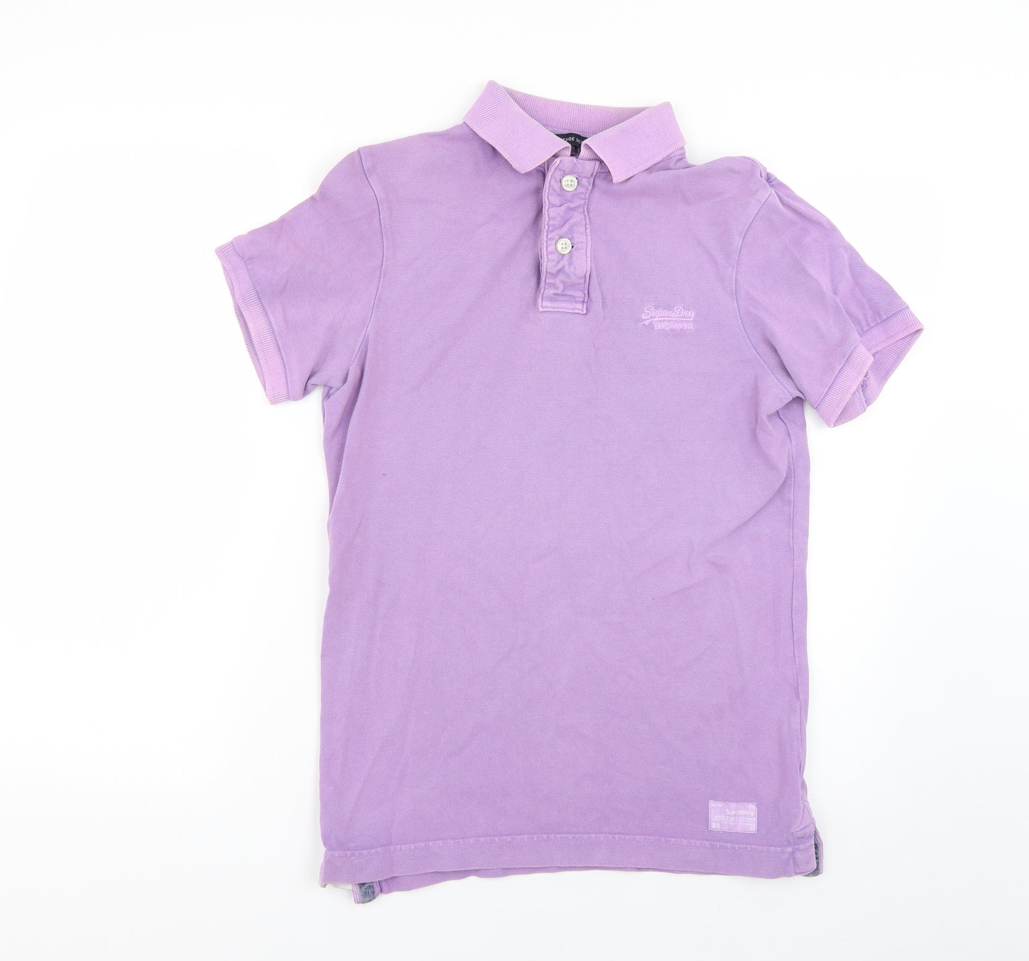 vintage destroyed Mens Purple    Polo Size S