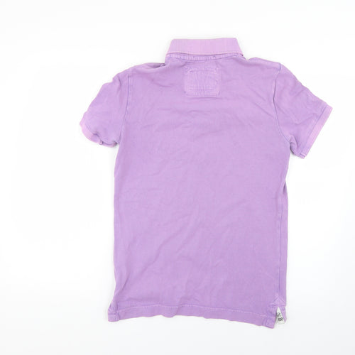 vintage destroyed Mens Purple    Polo Size S