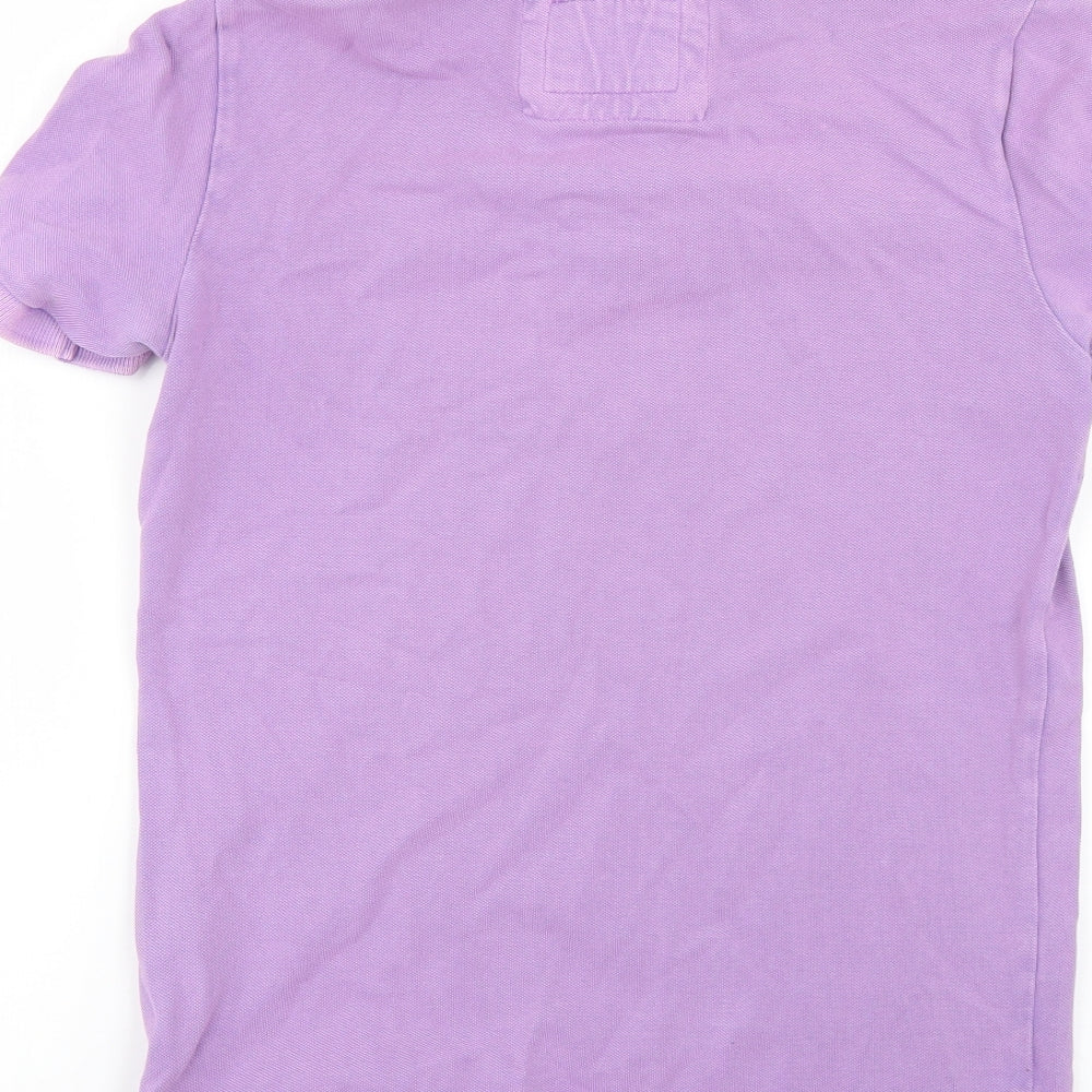vintage destroyed Mens Purple    Polo Size S