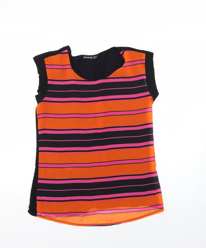 Atmosphere Womens Multicoloured Geometric  Basic Blouse Size 8