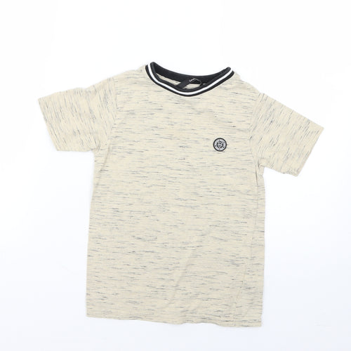 George Boys Beige   Basic T-Shirt Size 5-6 Years