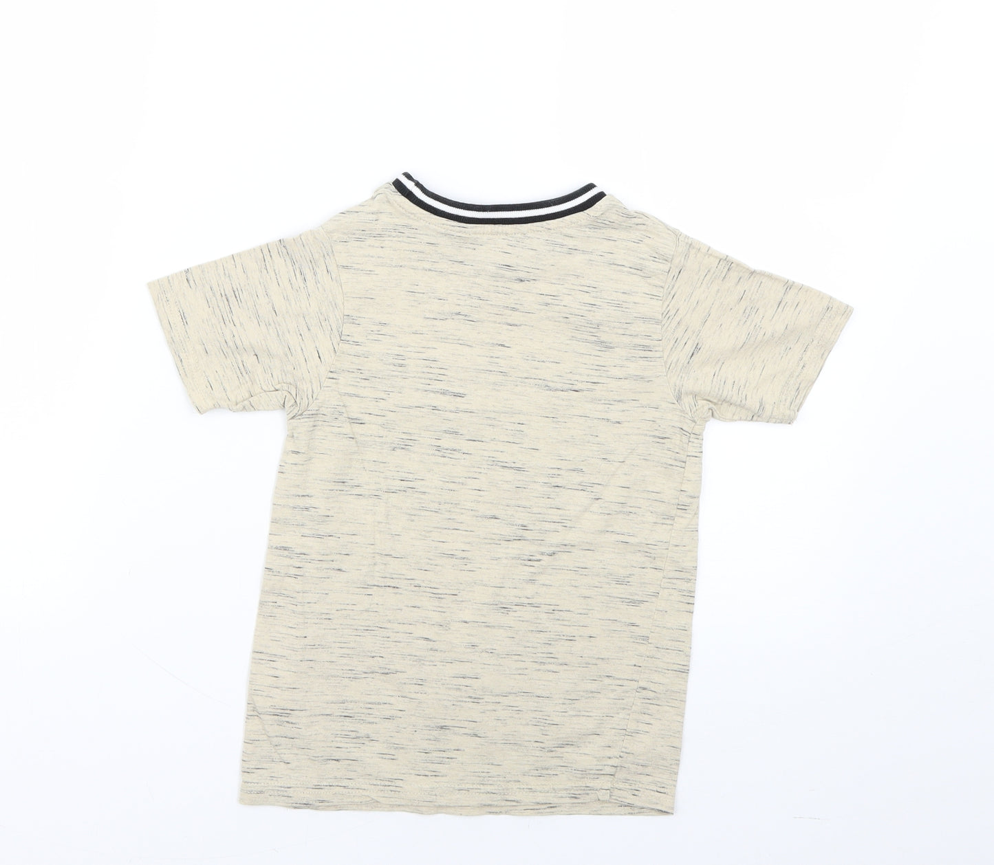 George Boys Beige   Basic T-Shirt Size 5-6 Years