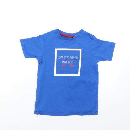 George Boys Blue   Basic T-Shirt Size 5-6 Years