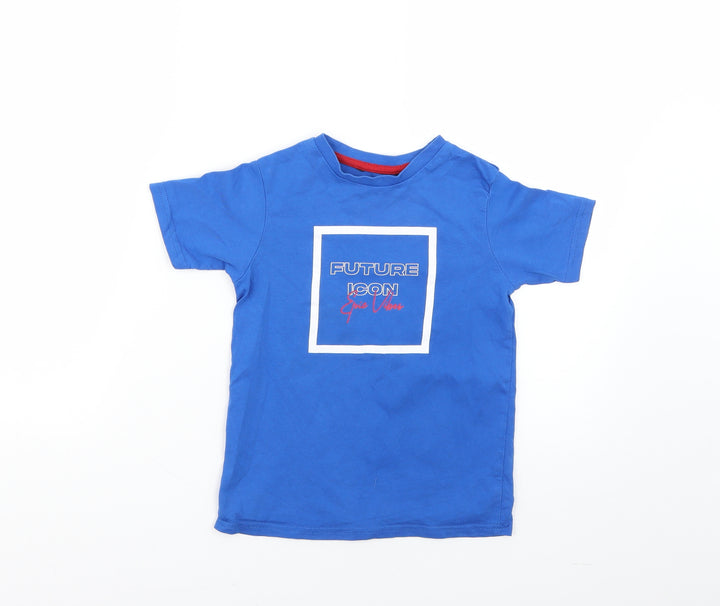 George Boys Blue   Basic T-Shirt Size 5-6 Years