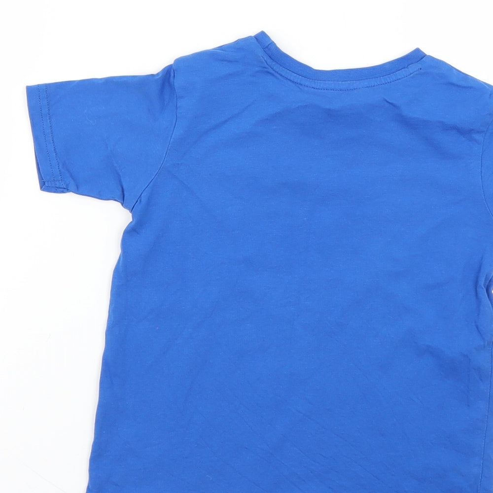 George Boys Blue   Basic T-Shirt Size 5-6 Years