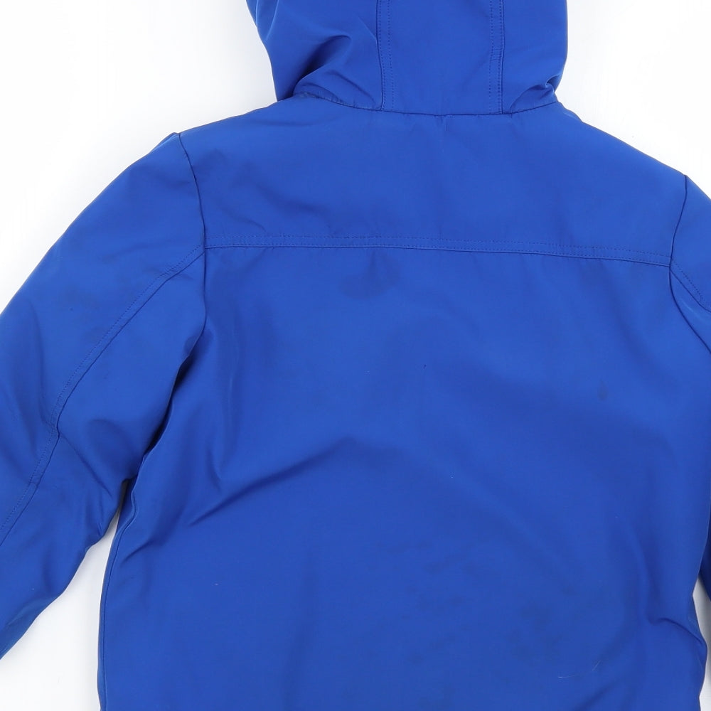 George Boys Blue   Overcoat Coat Size 6-7 Years