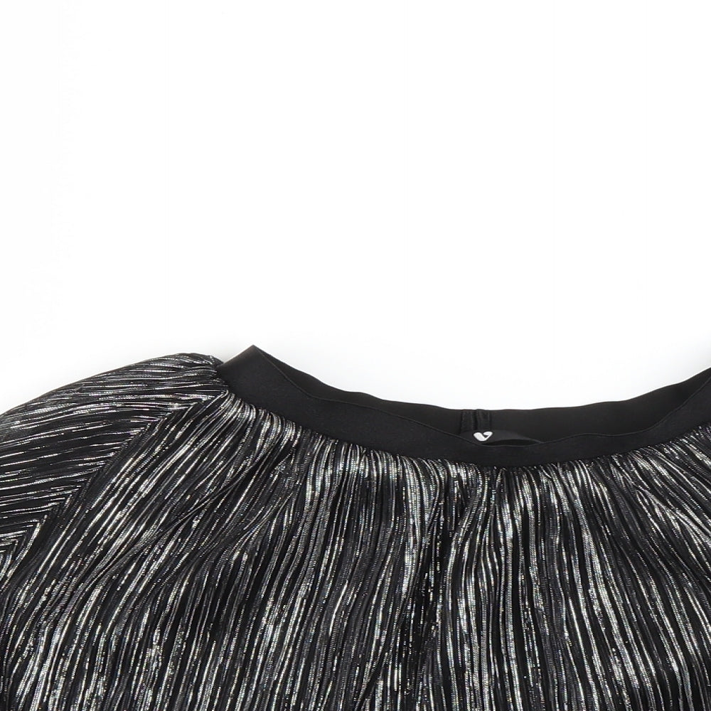 Very Girls Silver   Flare Skirt Size 8 Years