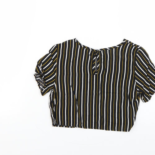 miss evie Girls Multicoloured Striped  Basic Blouse Size 8-9 Years