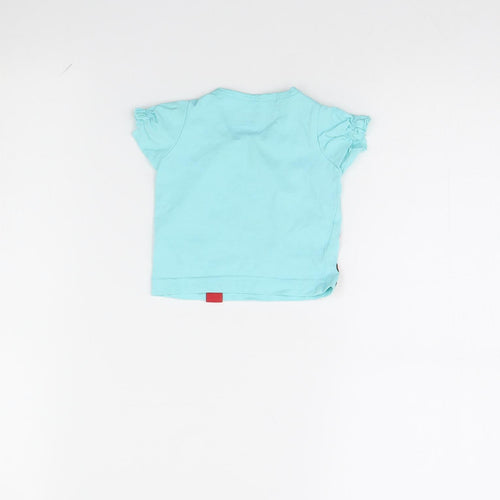 Kukuxumusu Girls Blue   Basic T-Shirt Size 0-3 Months  - ducks
