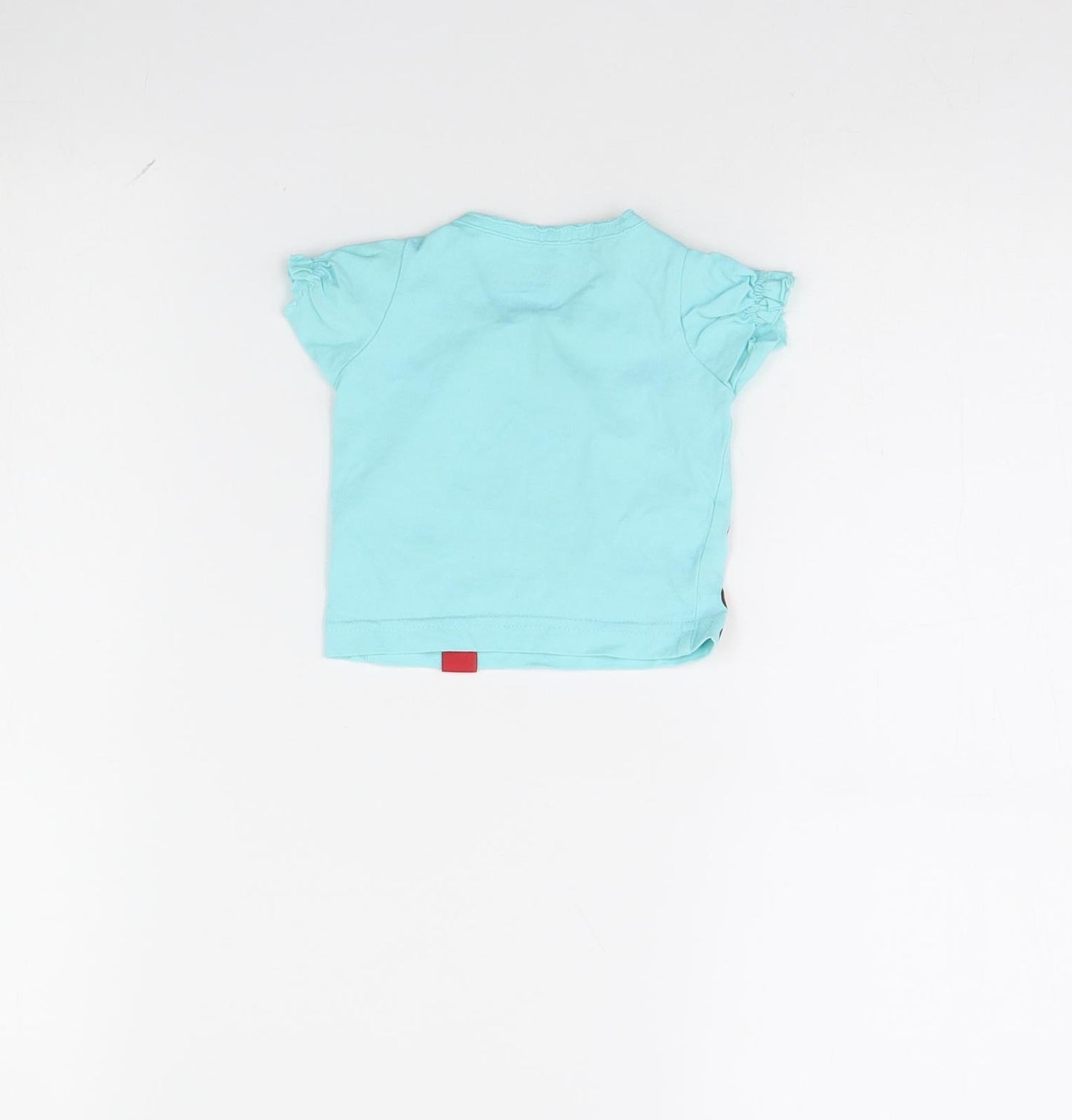 Kukuxumusu Girls Blue   Basic T-Shirt Size 0-3 Months  - ducks