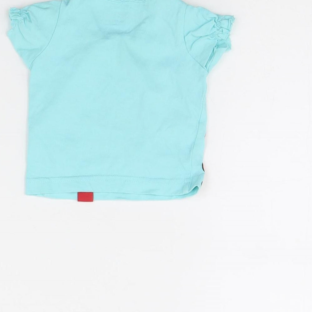 Kukuxumusu Girls Blue   Basic T-Shirt Size 0-3 Months  - ducks