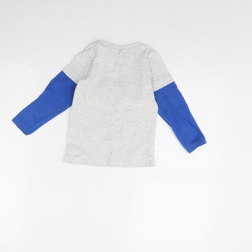 M&Co Boys Grey   Basic T-Shirt Size 2 Years