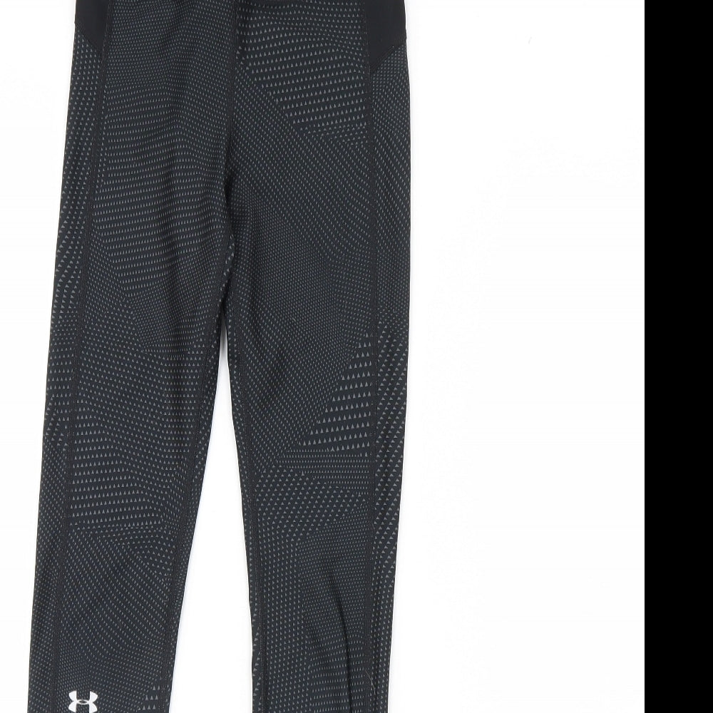 Under armour Womens Black Geometric  Capri Leggings Size XS L28 in