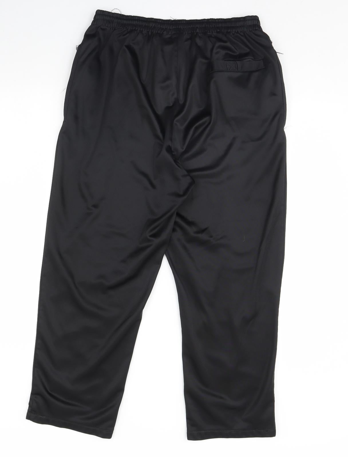 BRM Mens Black   Jogger Trousers Size L L28 in