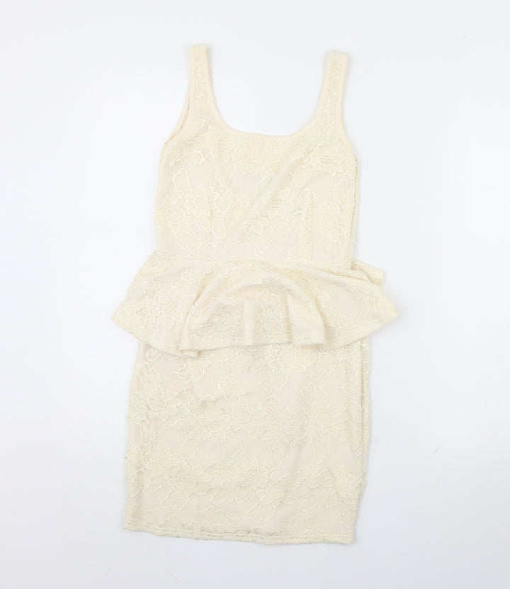 River Island Womens Ivory Mini Size 8