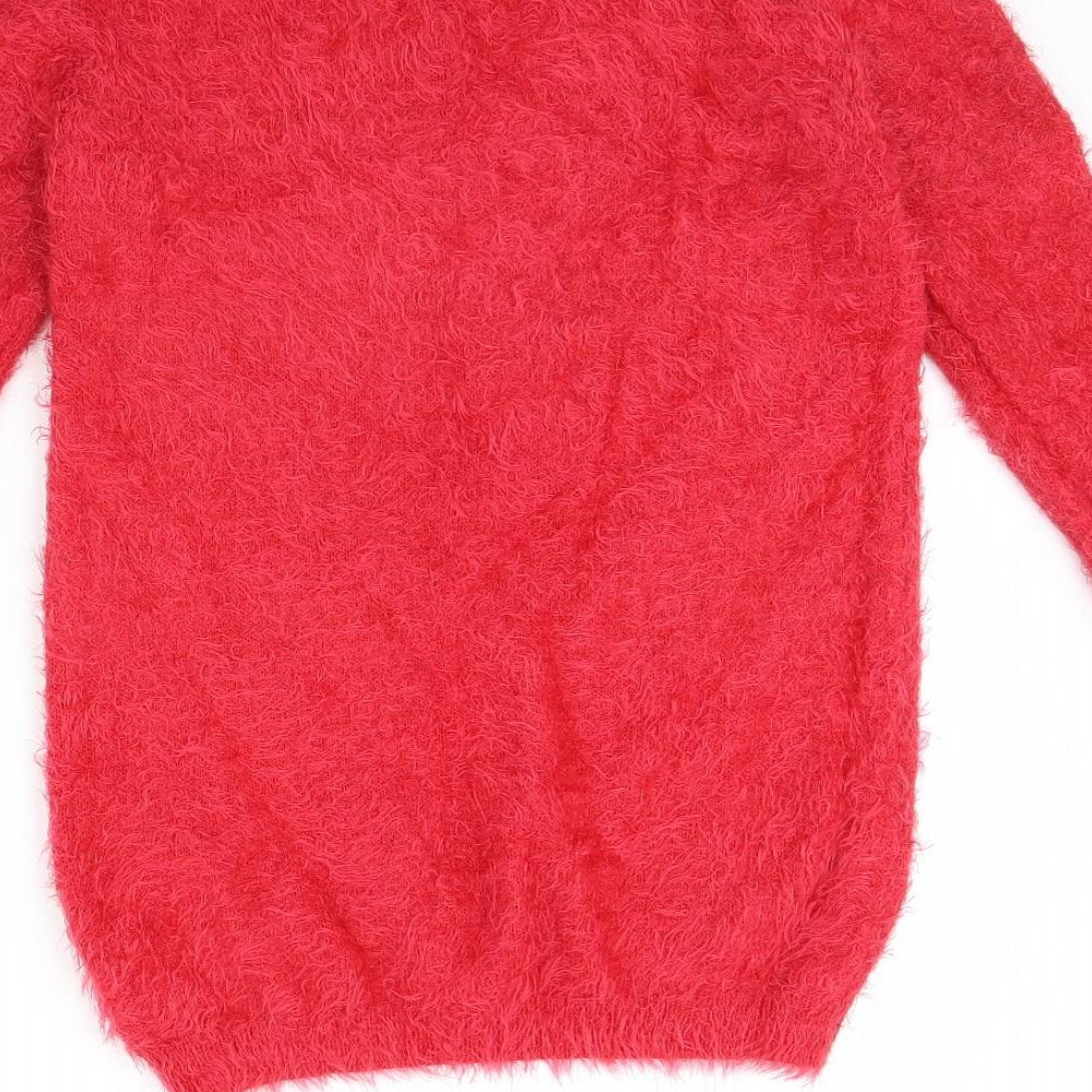 Primark Girls Red   Pullover Jumper Size 14 Years  - Christmas jumper