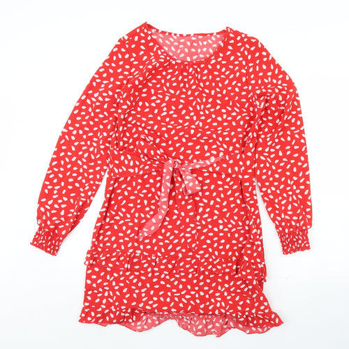 SheIn Womens Red Polka Dot  Mini  Size M