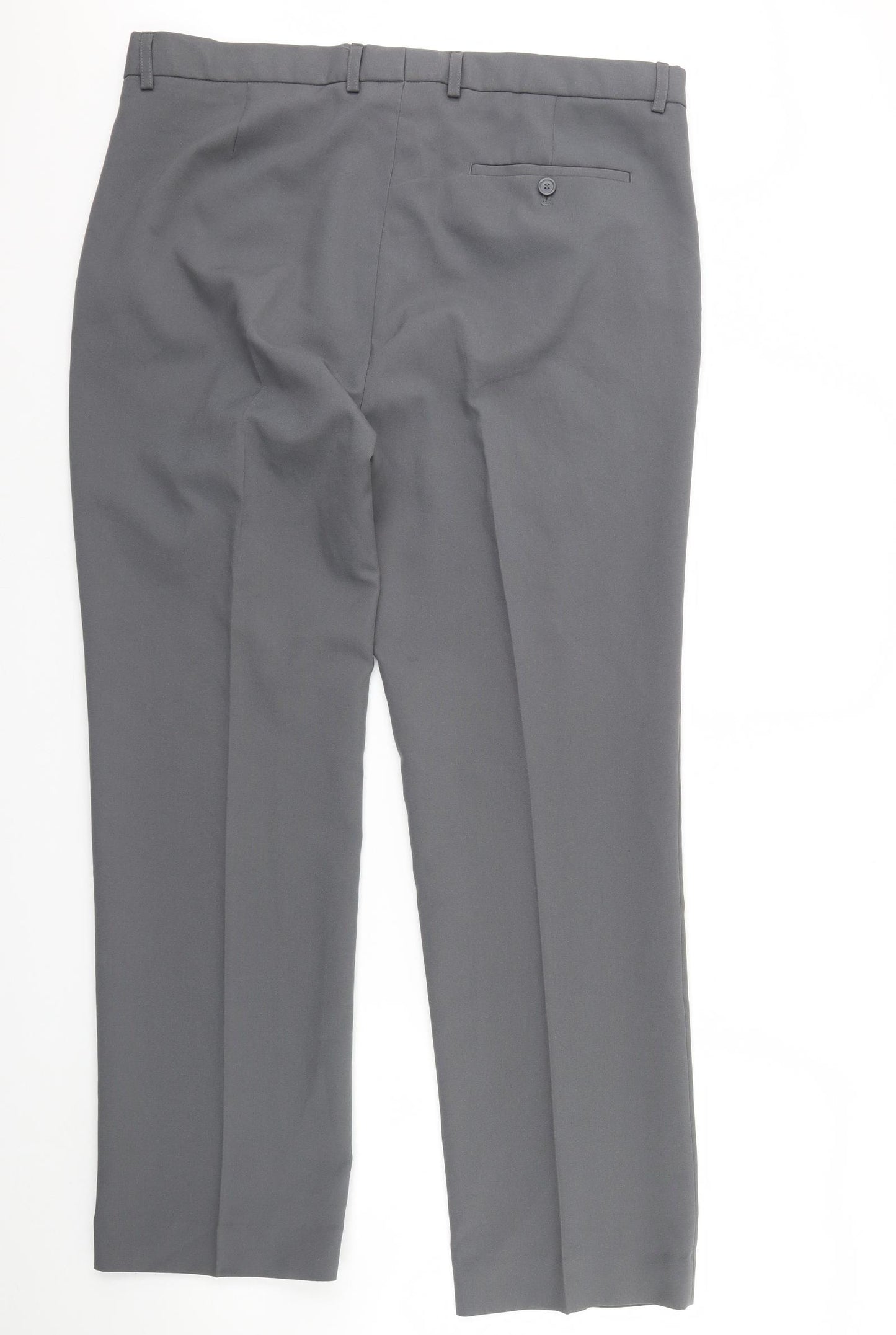 Damart Mens Grey   Dress Pants Trousers Size 38 L32 in