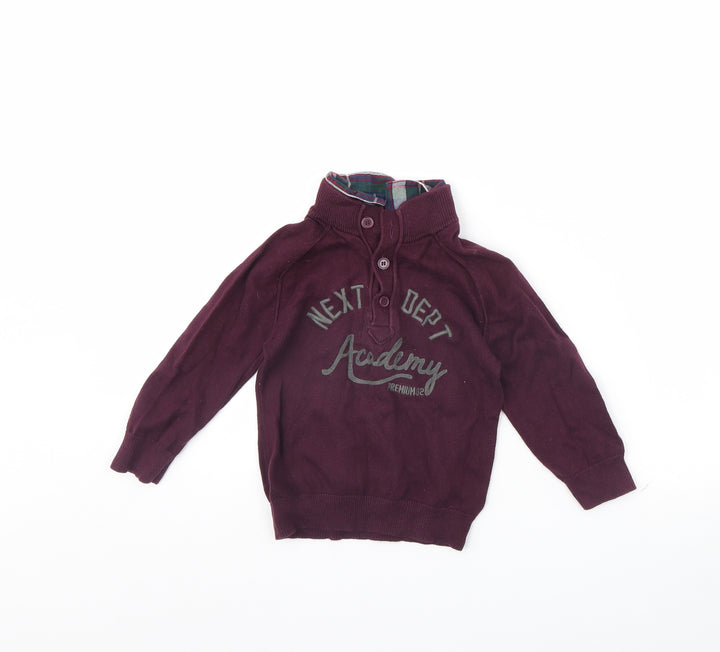 NEXT Baby Purple Pullover Jumper Size 18-24 Months