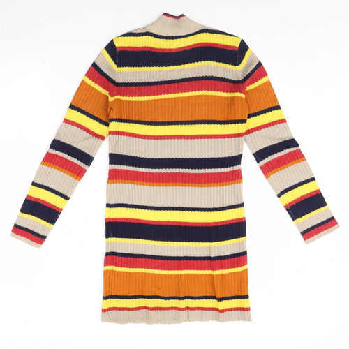 Glamorous Womens Multicoloured Striped  Pullover Jumper Size XS