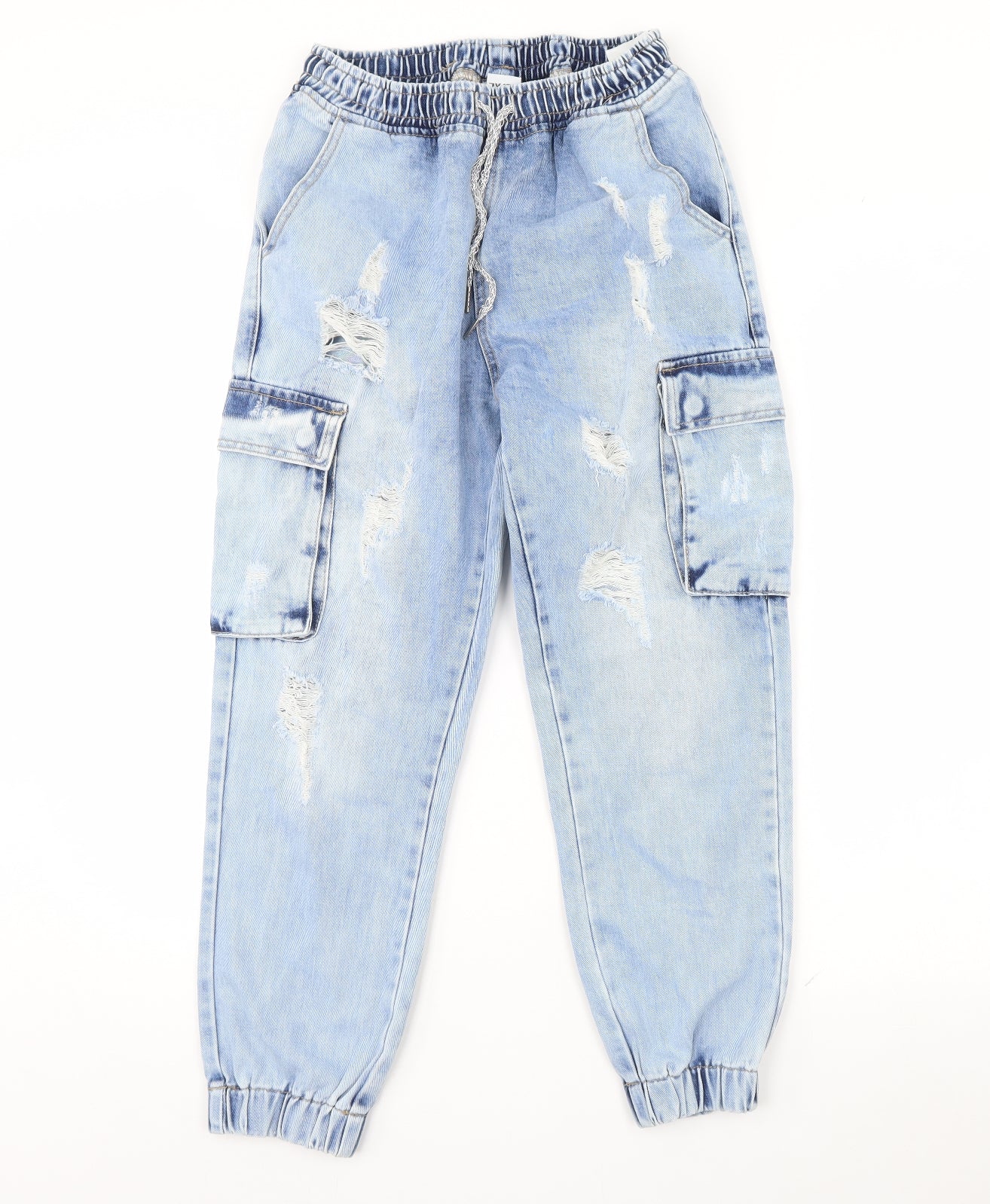 Preworn Womens Blue  Denim Straight Jeans Size 46 L28 in