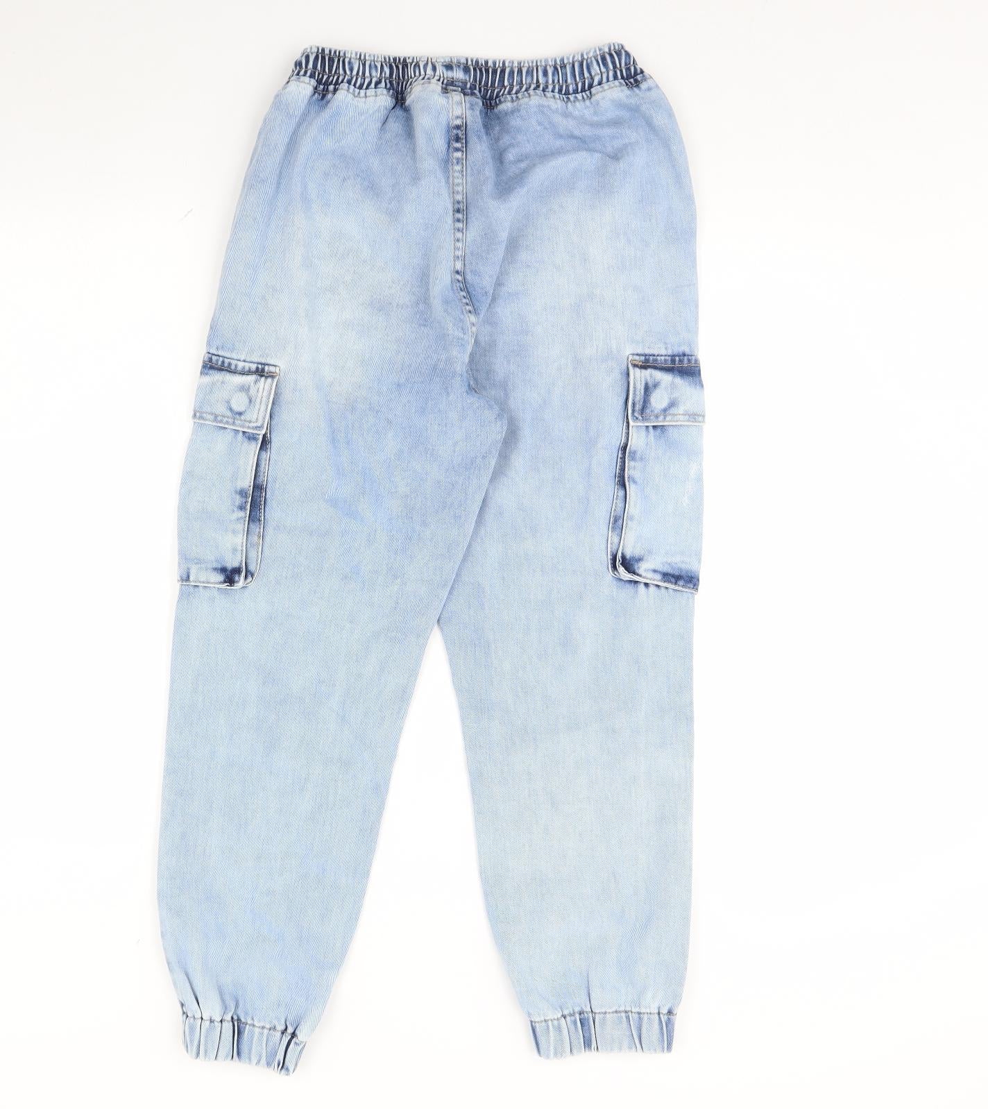 Preworn Womens Blue  Denim Straight Jeans Size 46 L28 in