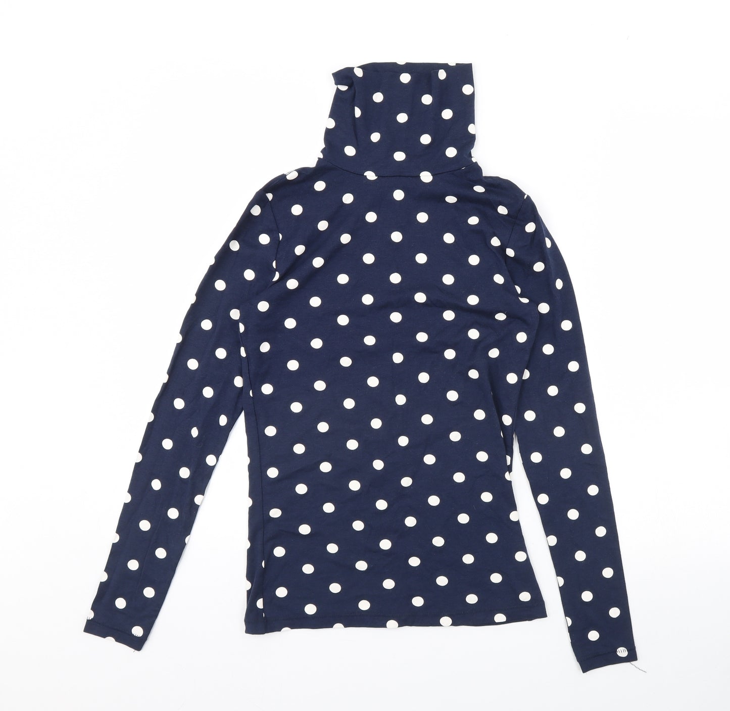 TU Womens Blue Polka Dot  Basic Blouse Size 12