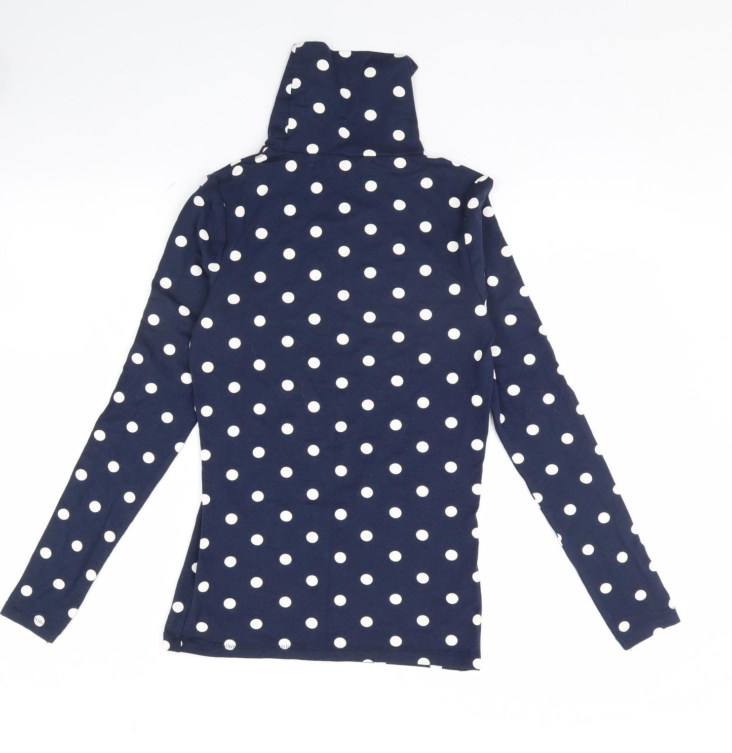TU Womens Blue Polka Dot  Basic Blouse Size 12