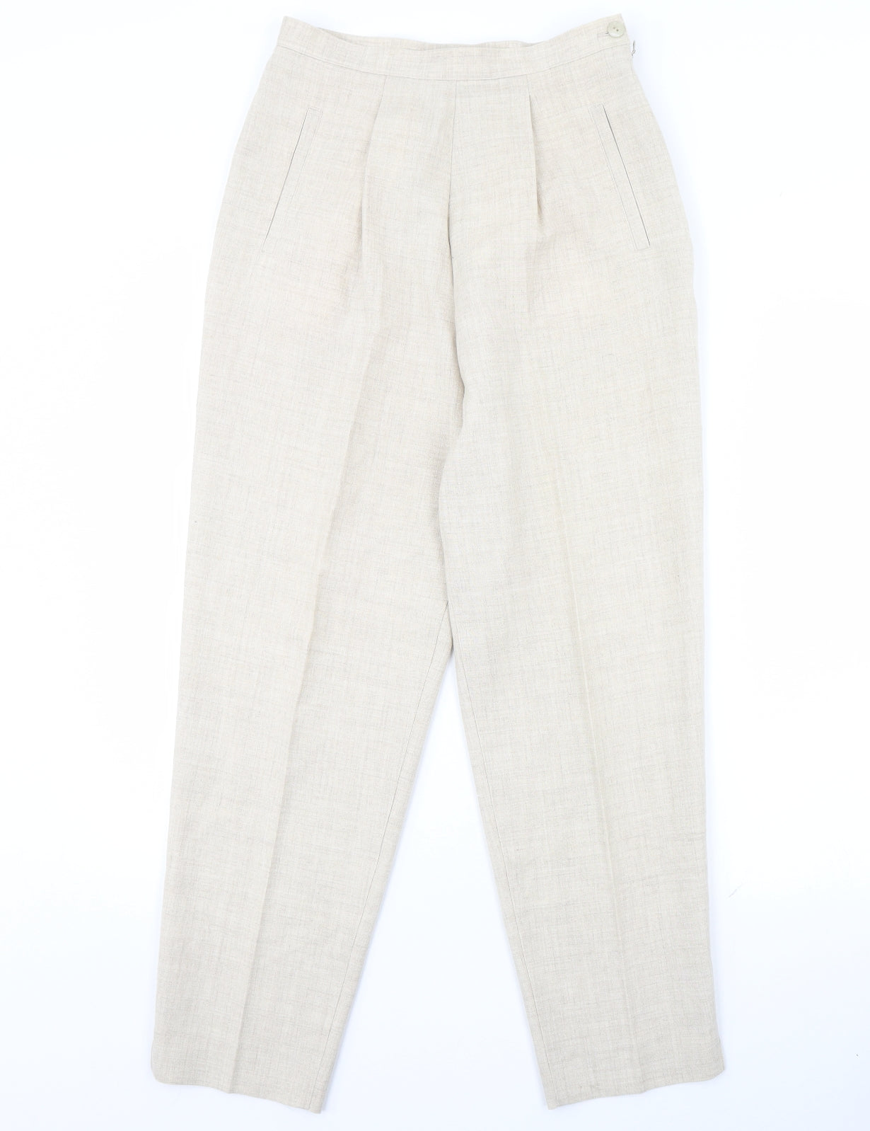 m&S Womens Beige   Trousers  Size 12 L30 in