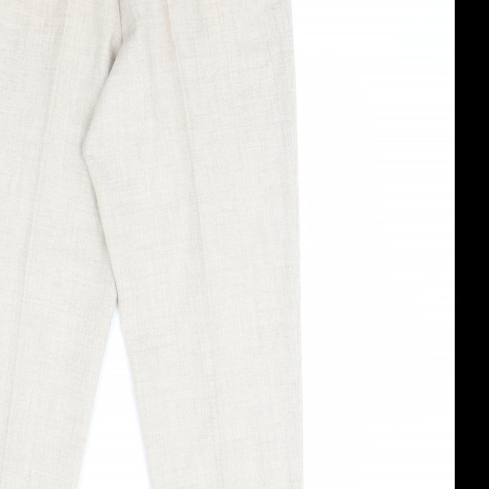 m&S Womens Beige   Trousers  Size 12 L30 in