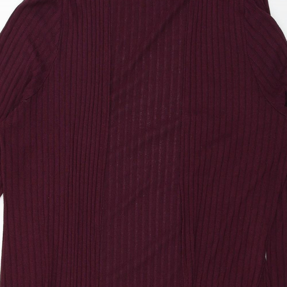 New Look Womens Purple  Jersey Cardigan Jumper Size 20