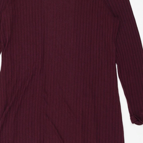 New Look Womens Purple  Jersey Cardigan Jumper Size 20