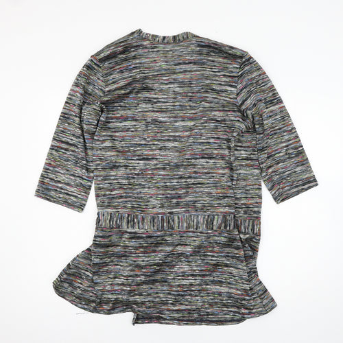 Wallis Womens Multicoloured Striped Jersey Cardigan Jumper Size 16