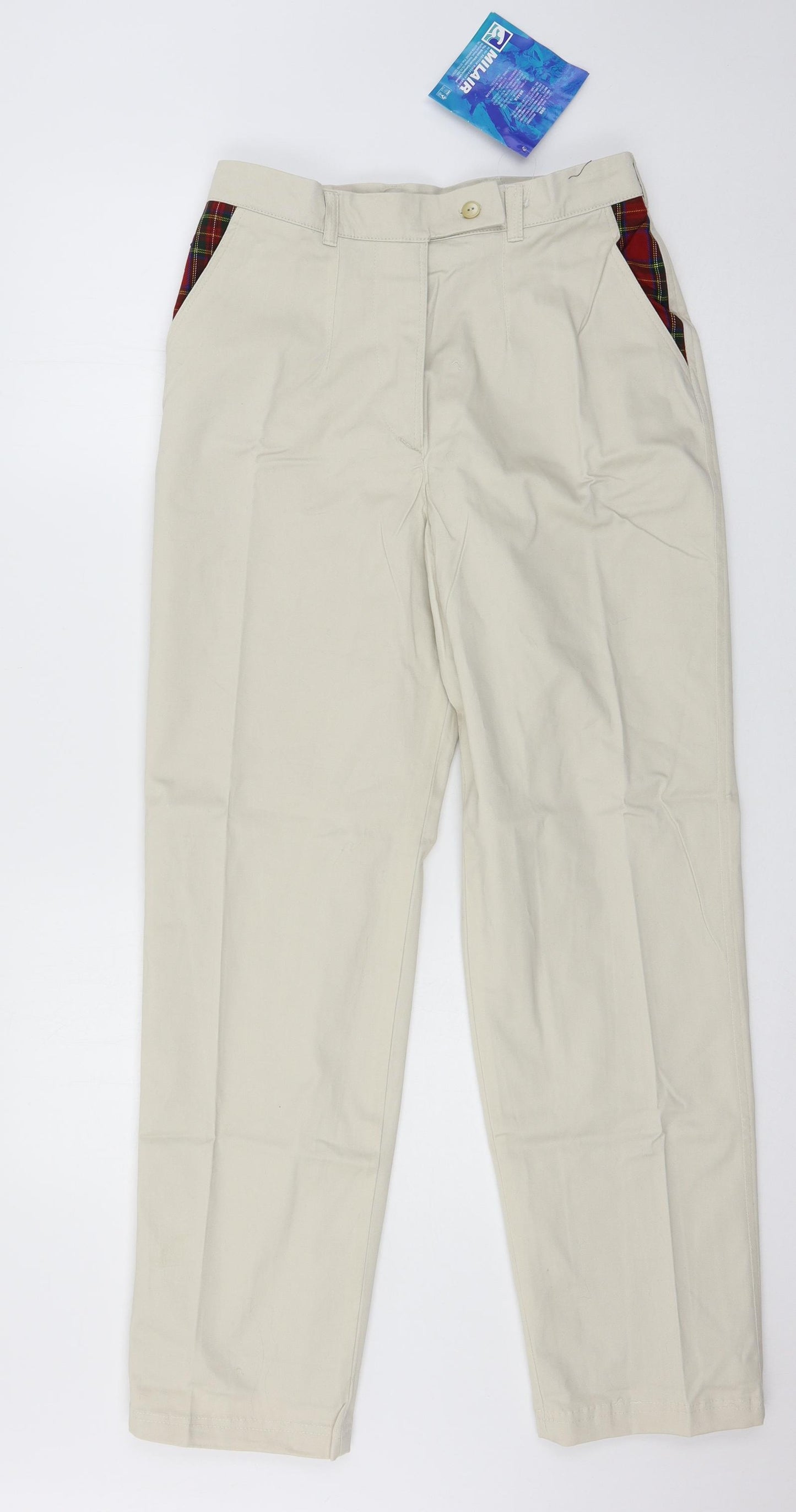 Moose Womens Ivory   Trousers  Size 30 in L30 in