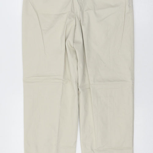 Moose Womens Ivory   Trousers  Size 30 in L30 in
