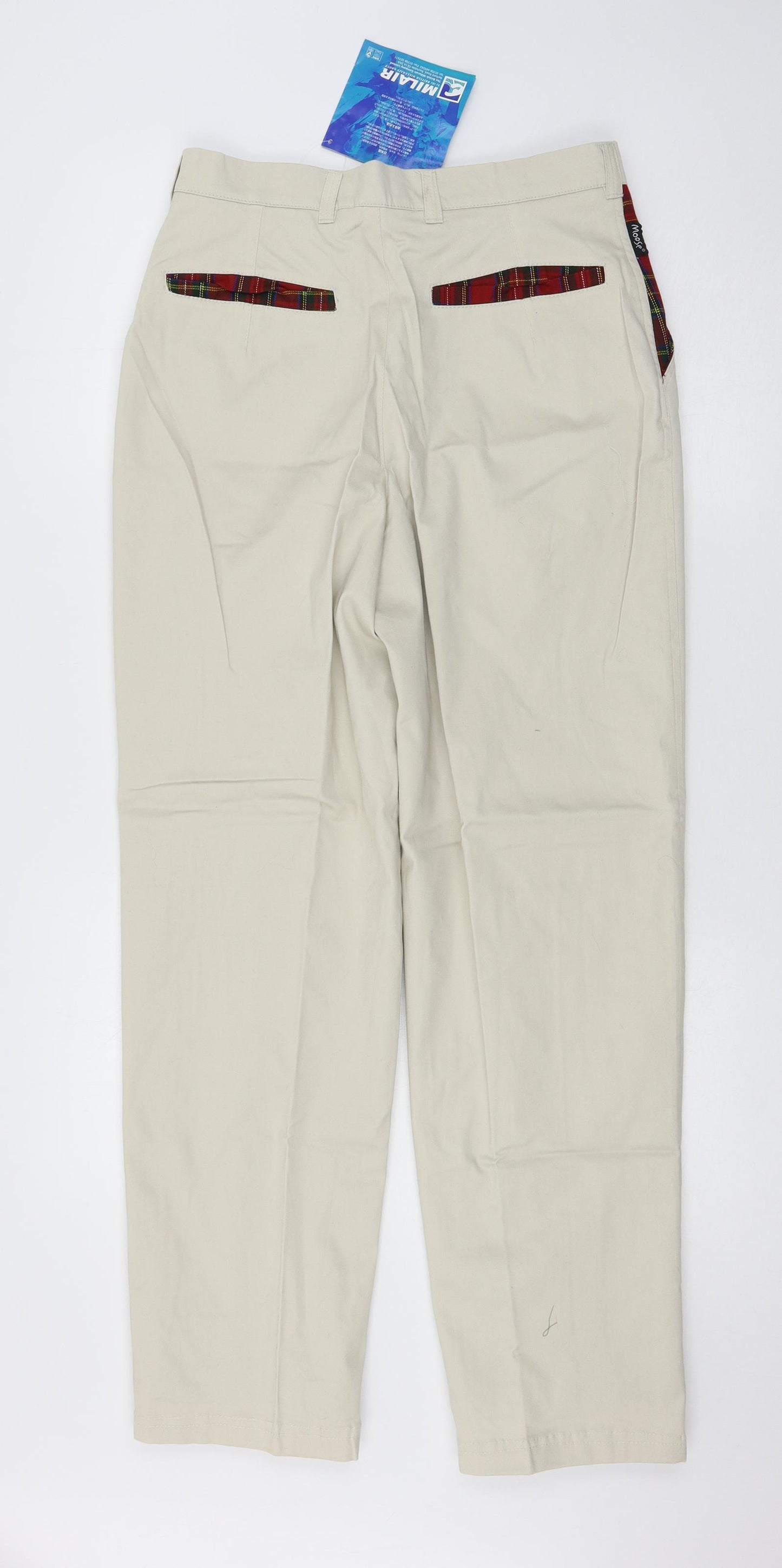 Moose Womens Ivory   Trousers  Size 30 in L30 in