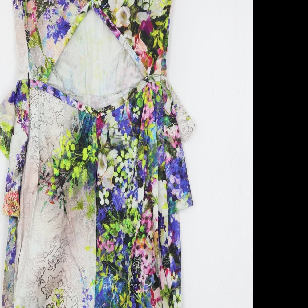 River Island Womens Multicoloured Floral  Bodycon  Size 8