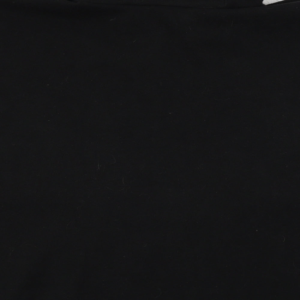 Preworn Womens Black  Fleece Jacket  One Size  - Poncho